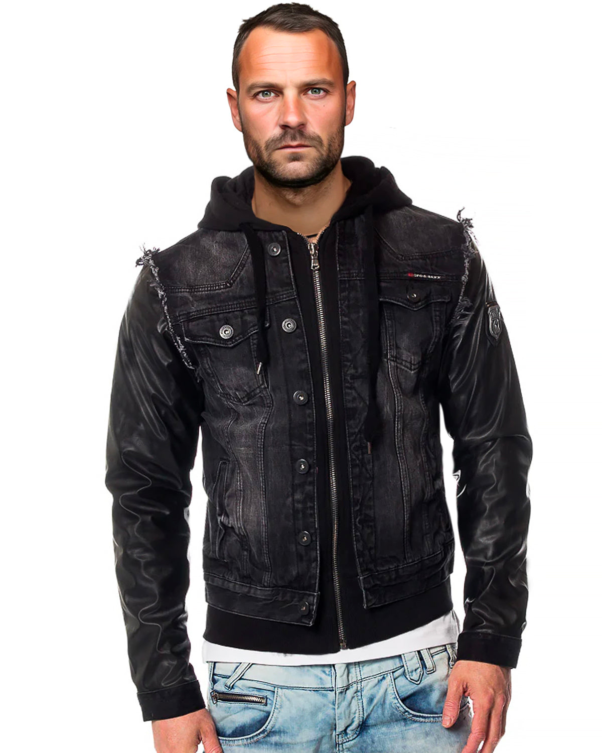 Cipo Baxx C 1290 men s black denim jacket