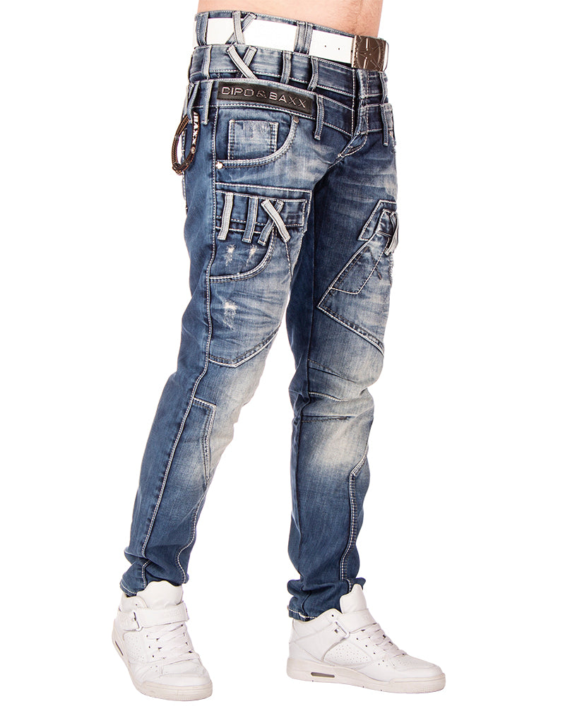 Cipo Baxx men s blue jeans CD466