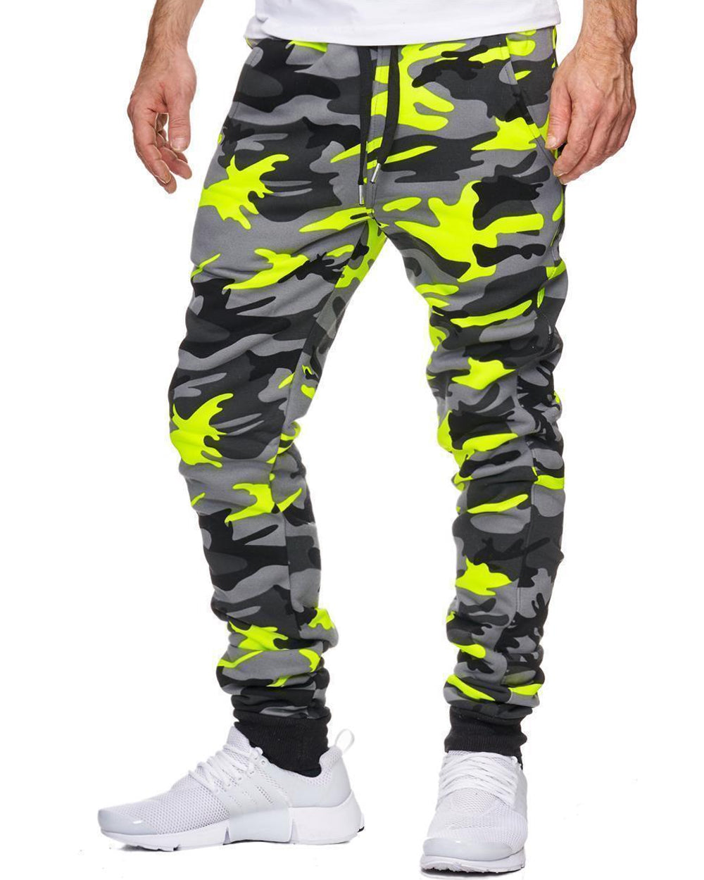 Yellow 2025 camo sweatpants