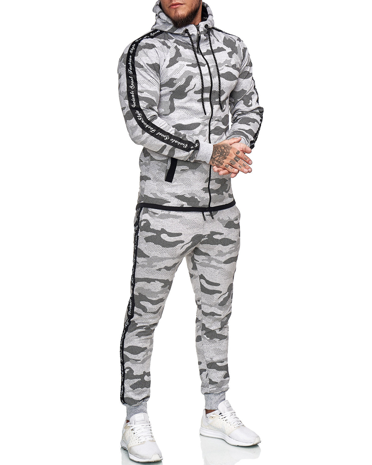 Grey camo hot sale tracksuit