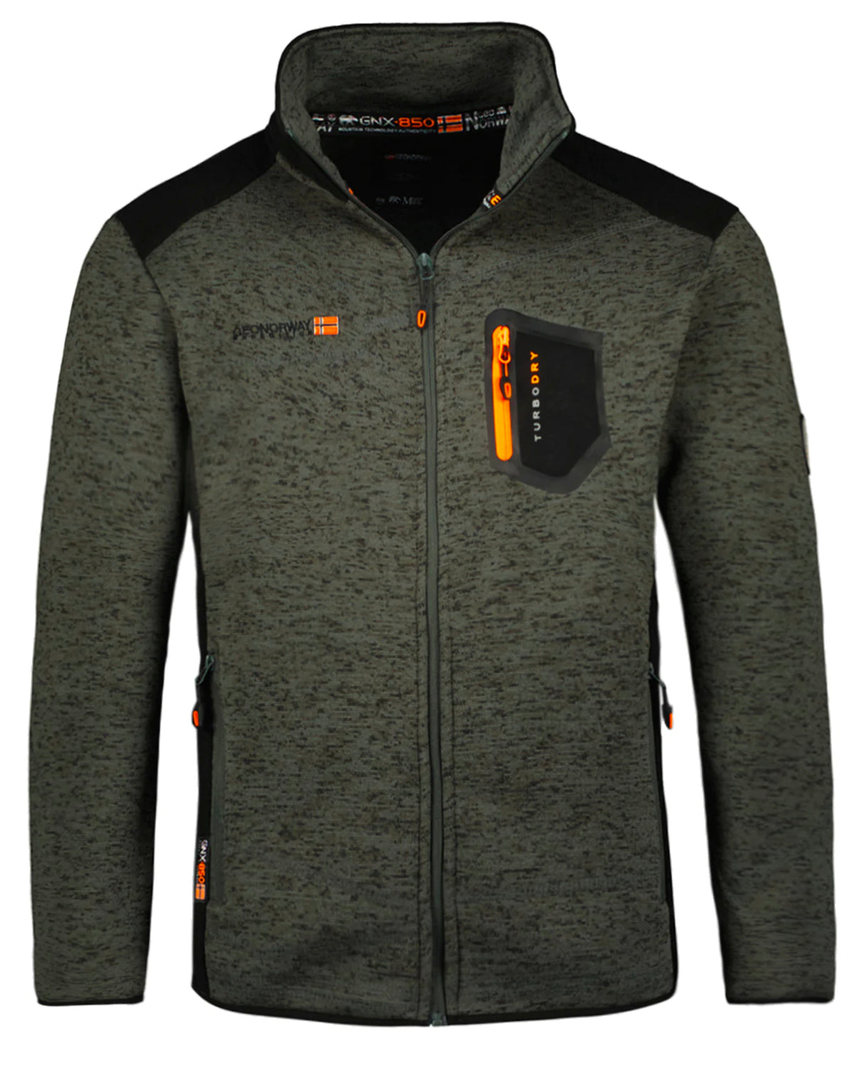 Dark grey fleece outlet jacket