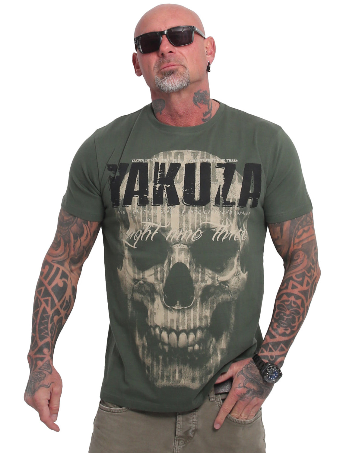 Yakuza Ink Weird t-paita - Vihreä 4XL