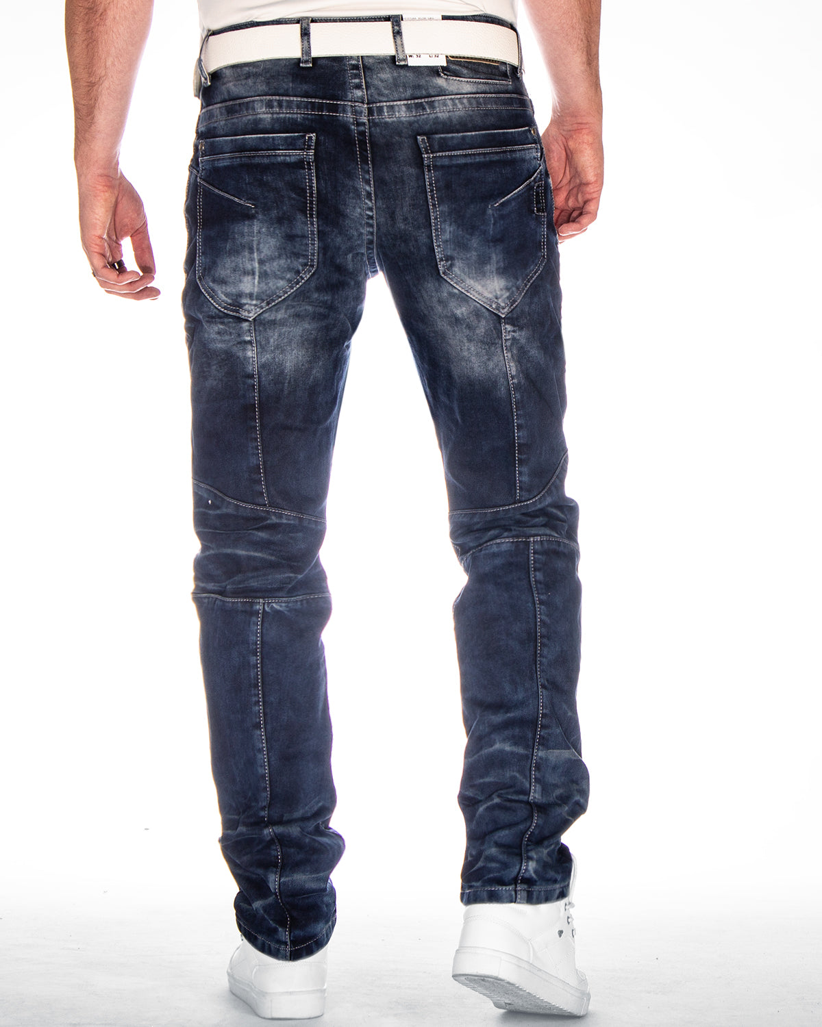 Men s dark blue jeans Cipo Baxx CD286