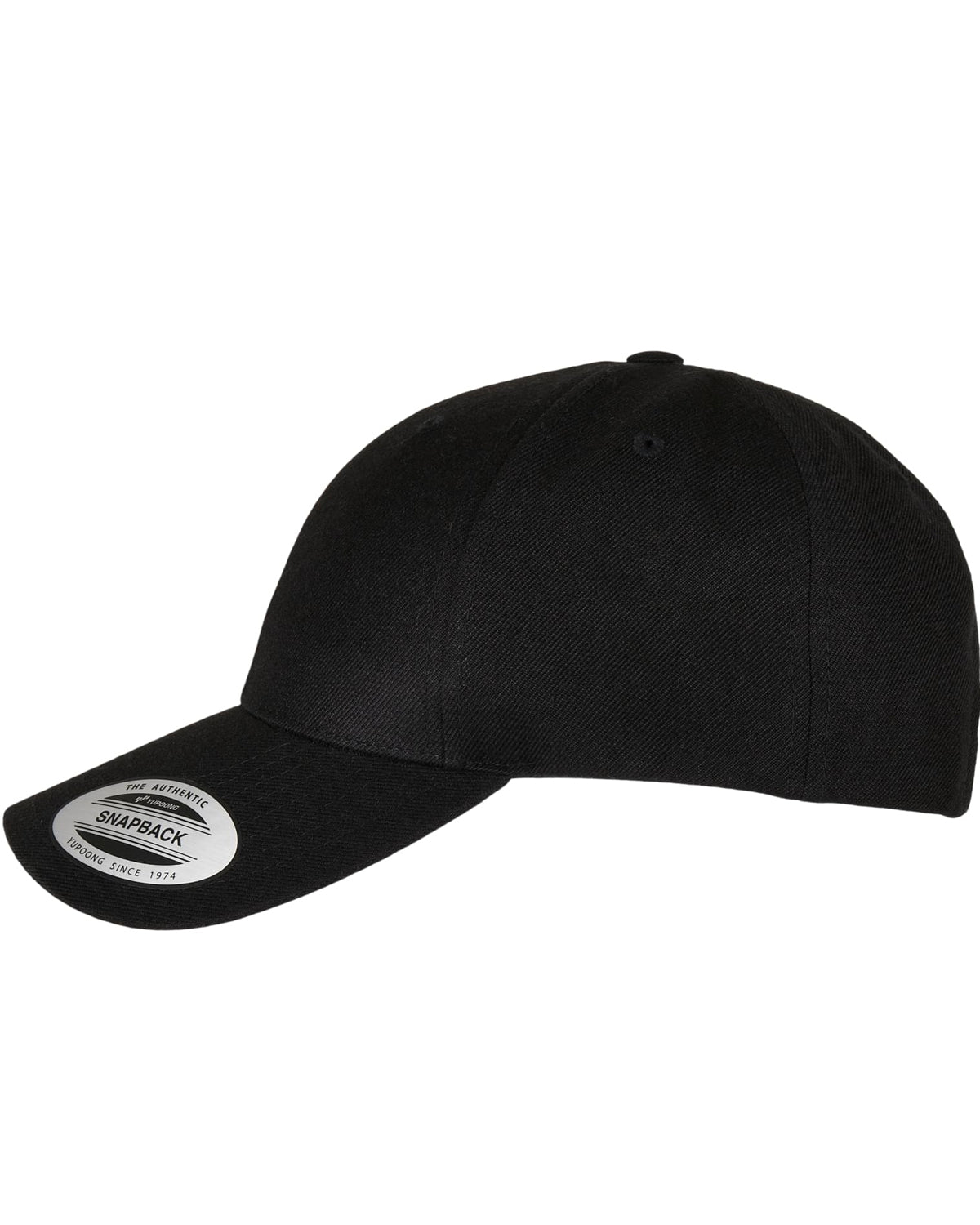 FLEXFIT Premium curved snapback - Musta