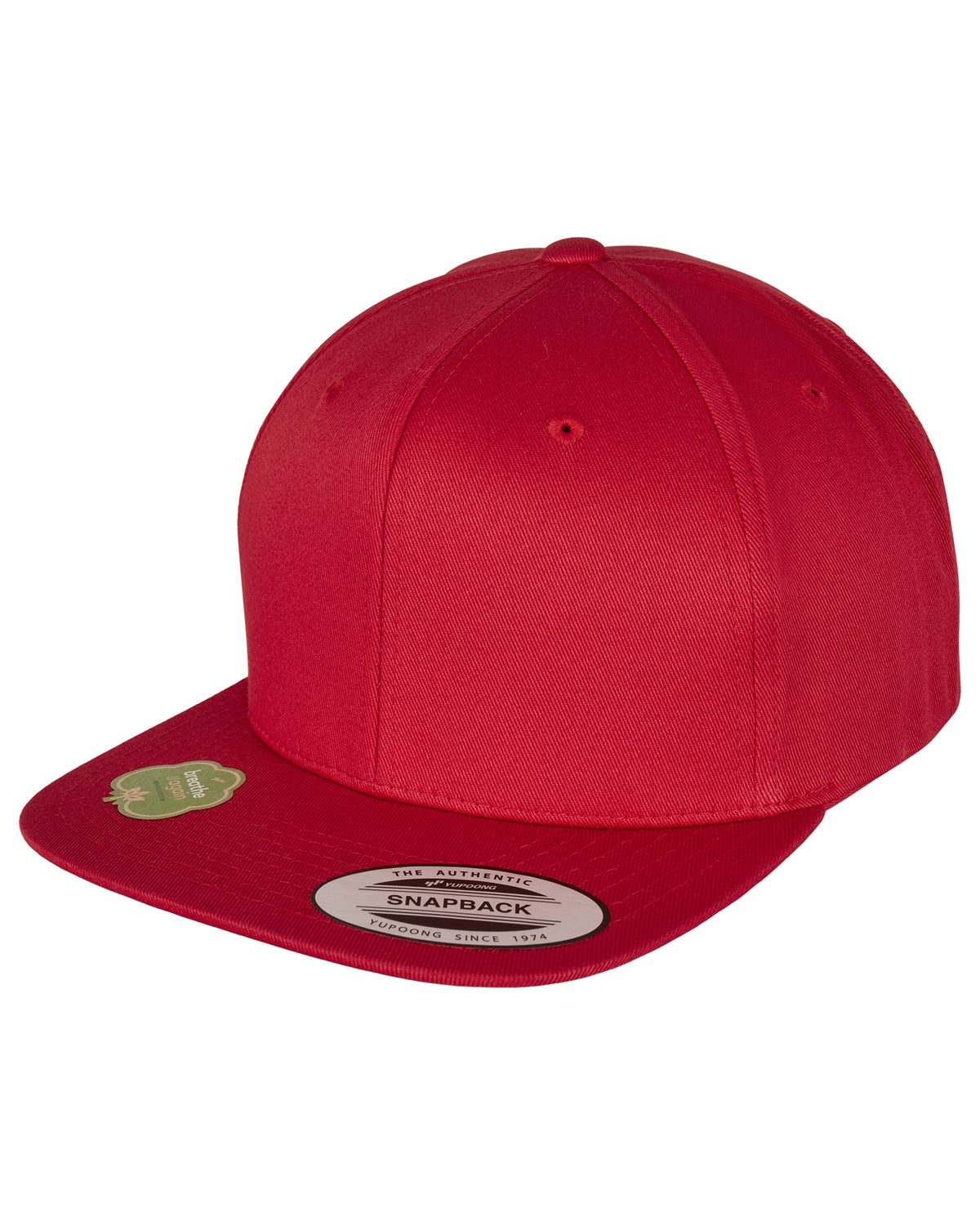 FLEXFIT Luomupuuvilla snapback - Punainen