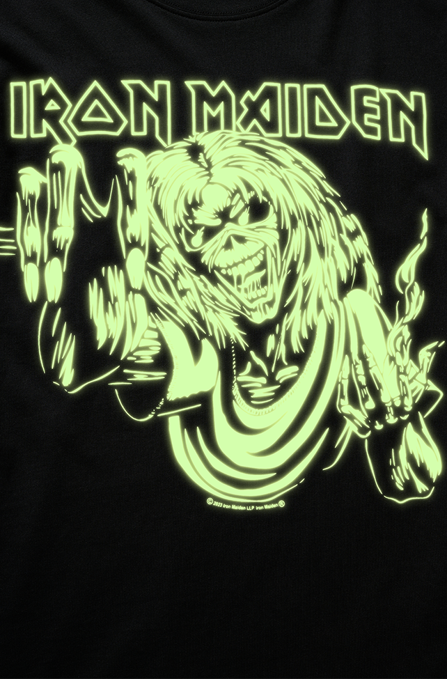 Brandit Iron Maiden Eddy Glow t-paita - Musta