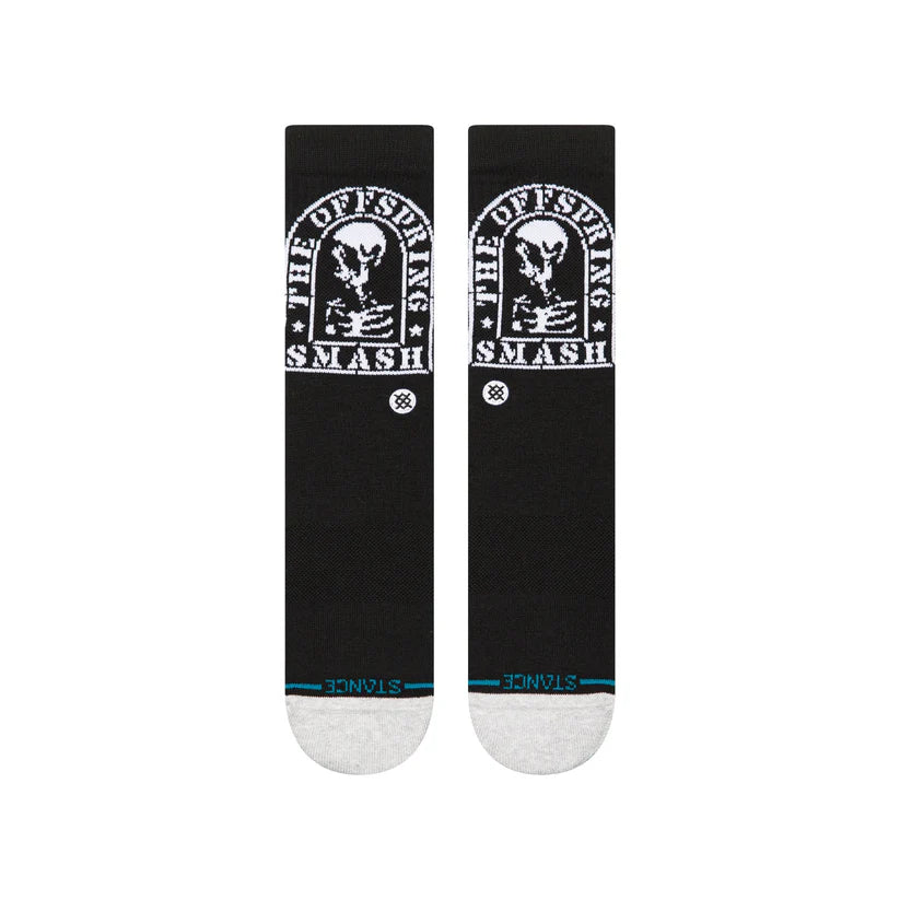 Stance Smashed Crew sukat - Musta