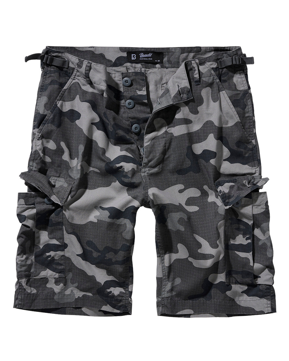 Brandit BDU Ripstop reisitaskushortsit - Harmaa camo