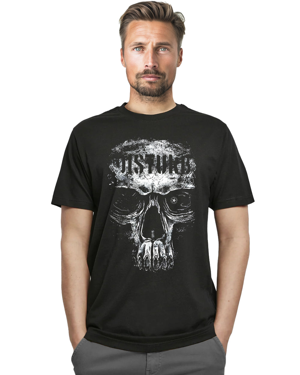 Disturb Clothing Disturb skull t-paita - Musta