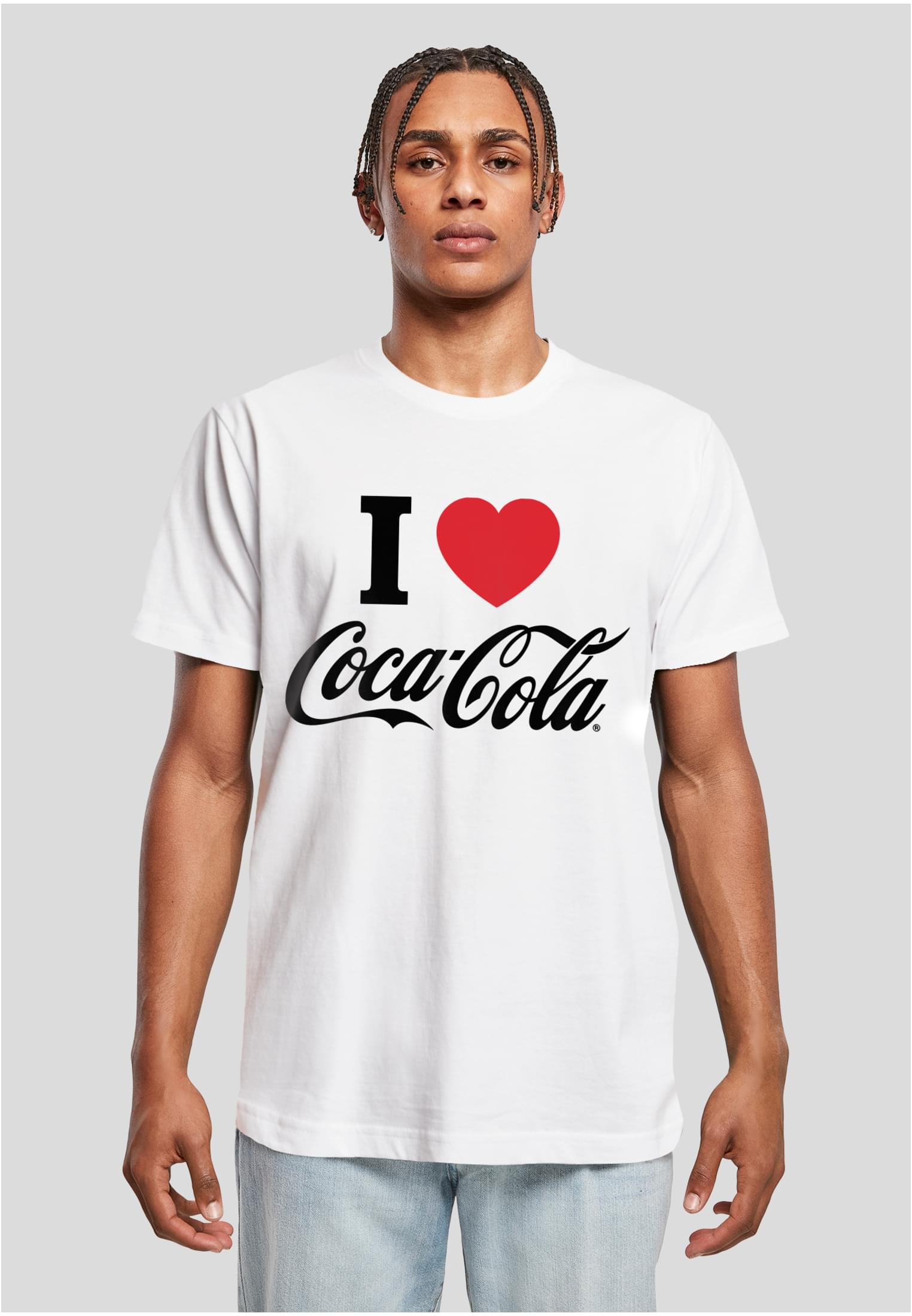 Urban Classics I Love Coke t-paita - Valkoinen