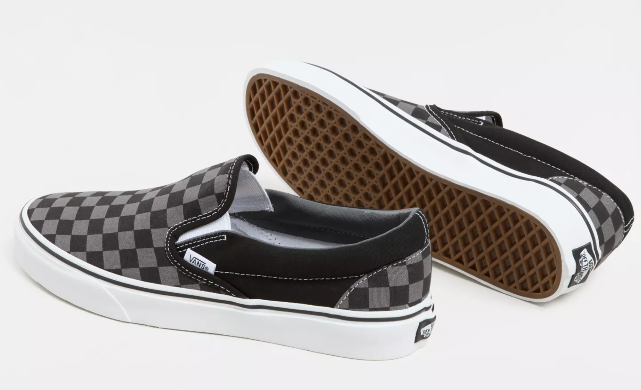 Vans Classic slip on tennarit - Musta/Harmaa