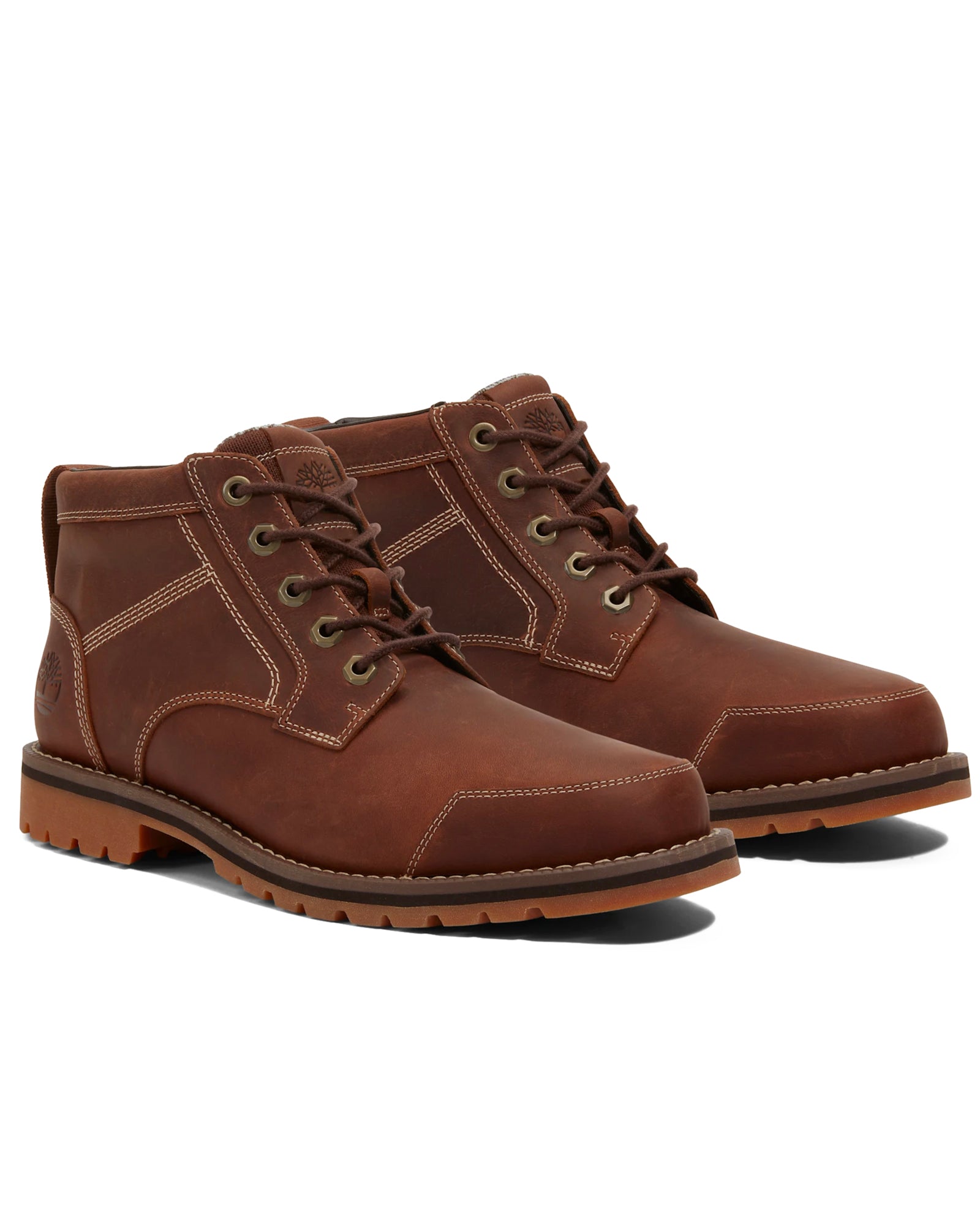 Timberland Larchmont Mid Lace nahkanilkkurit - Ruskea