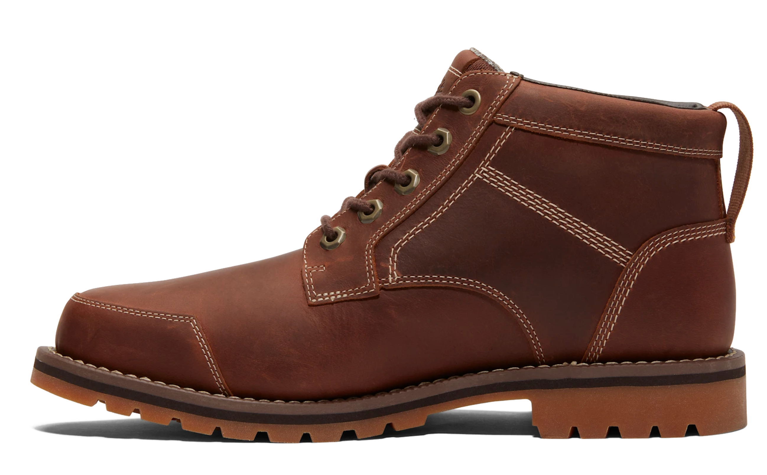 Timberland Larchmont Mid Lace nahkanilkkurit - Ruskea