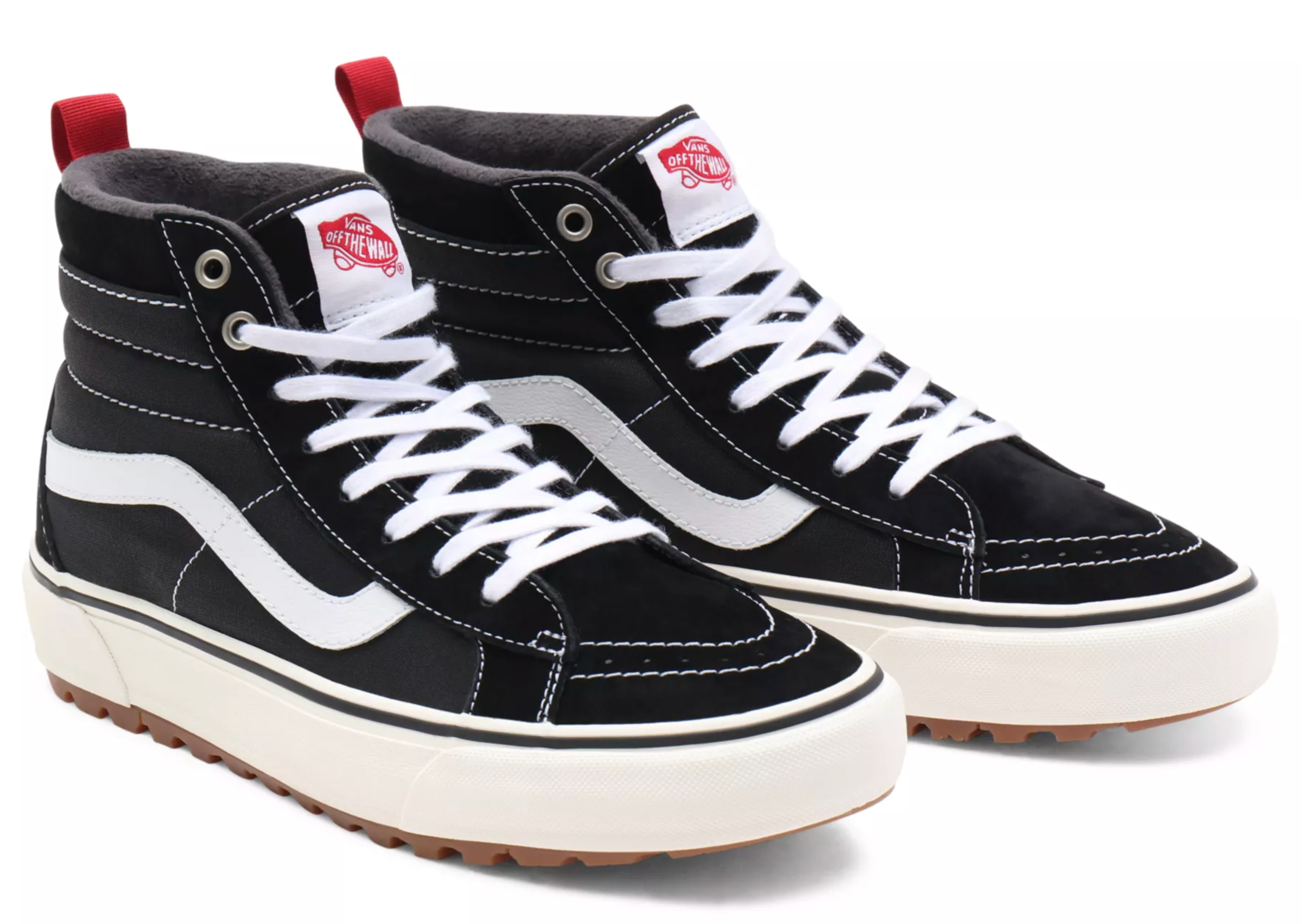 Vans SK8 High vuorelliset tennarit - Musta/Valkoinen