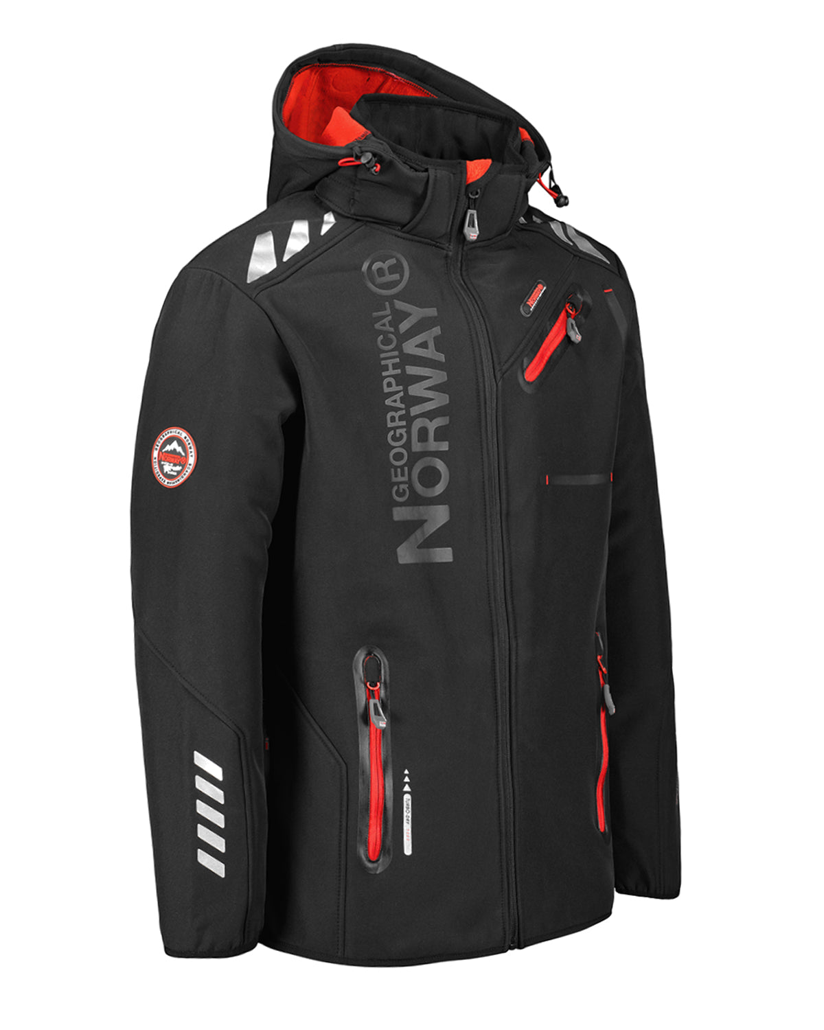 Geographical Norway Royaute softshell-takki - Musta/Punainen