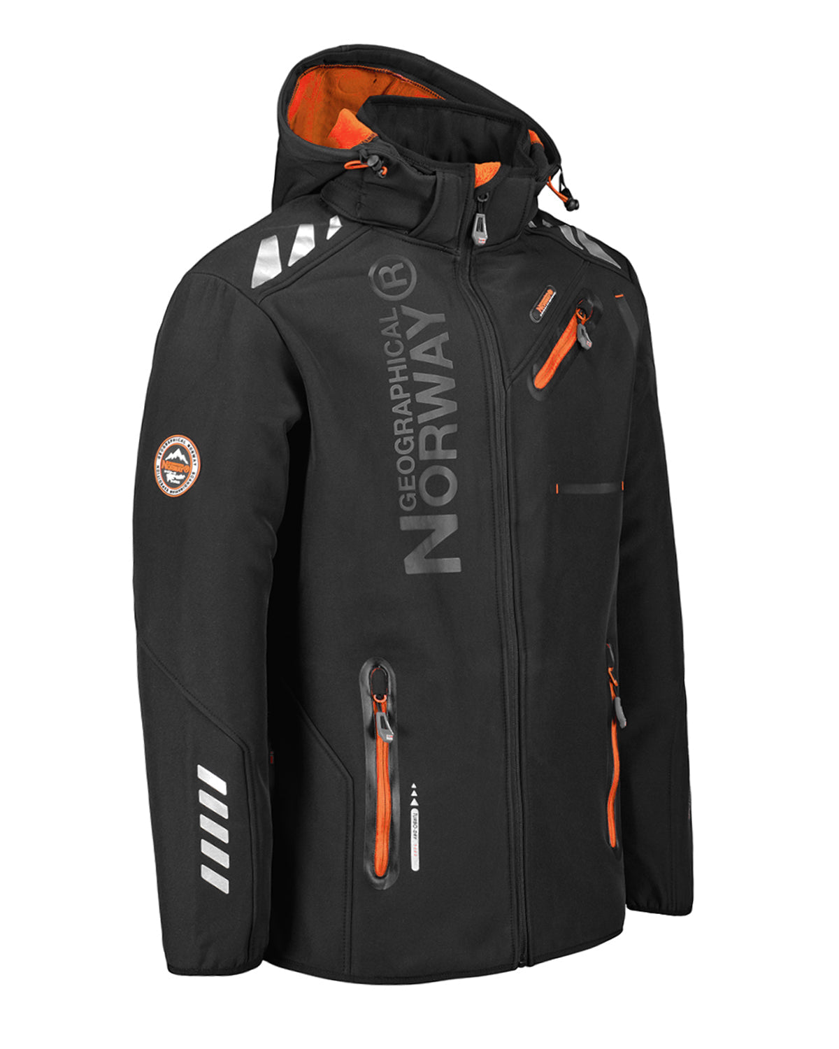 Geographical Norway Royaute softshell-takki - Musta/Oranssi