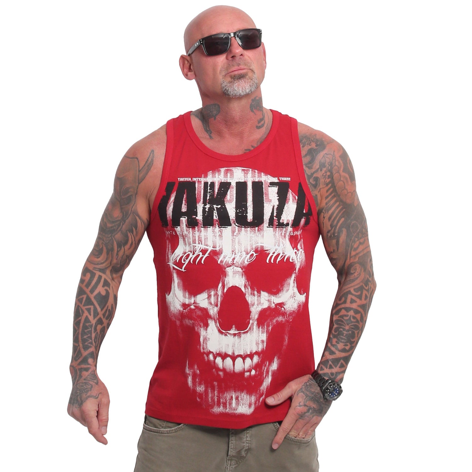 Yakuza Ink Weird Slim Racer hihaton - Punainen