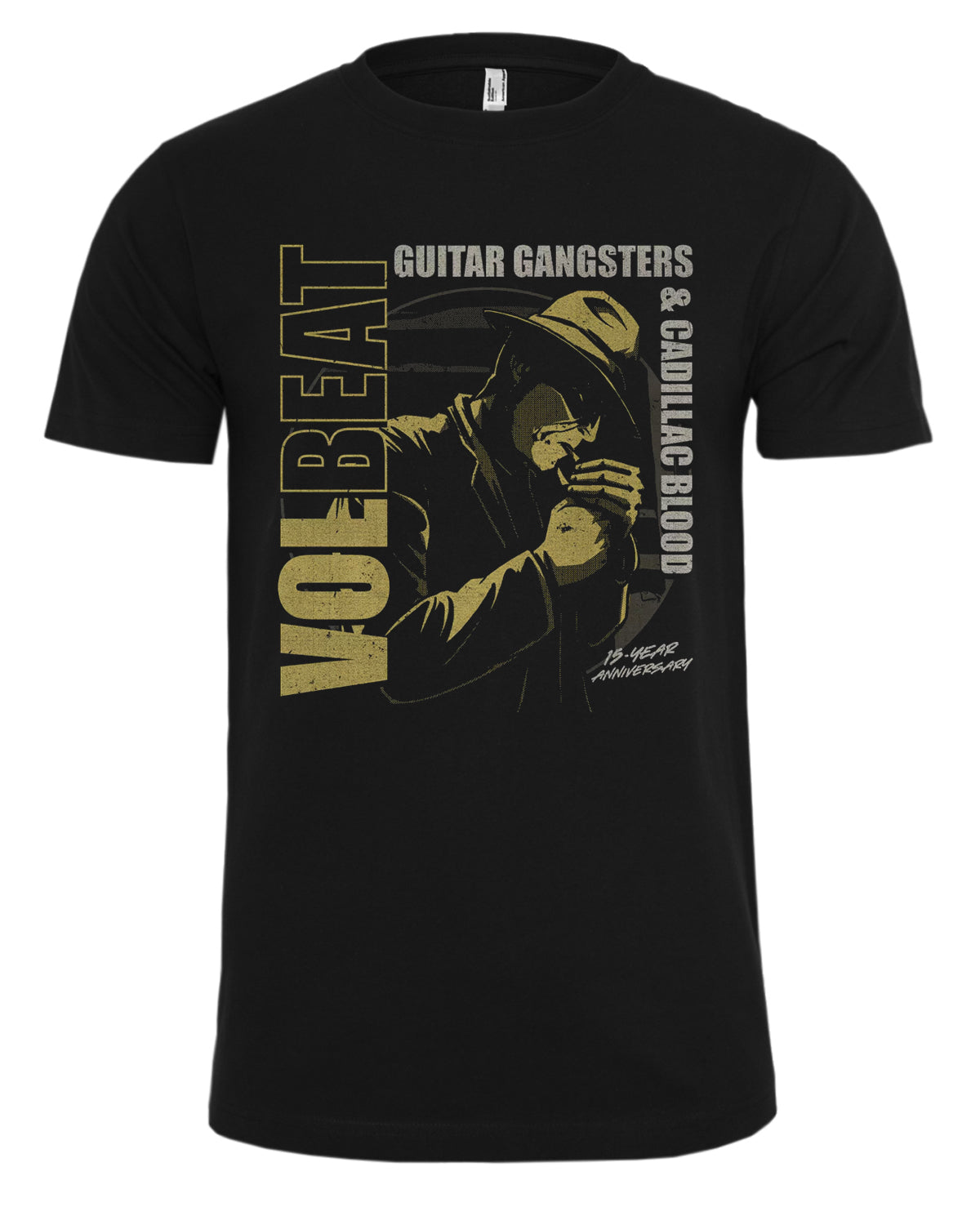 Print Shirt Volbeat - Guitar & Gangsters t-paita - Musta