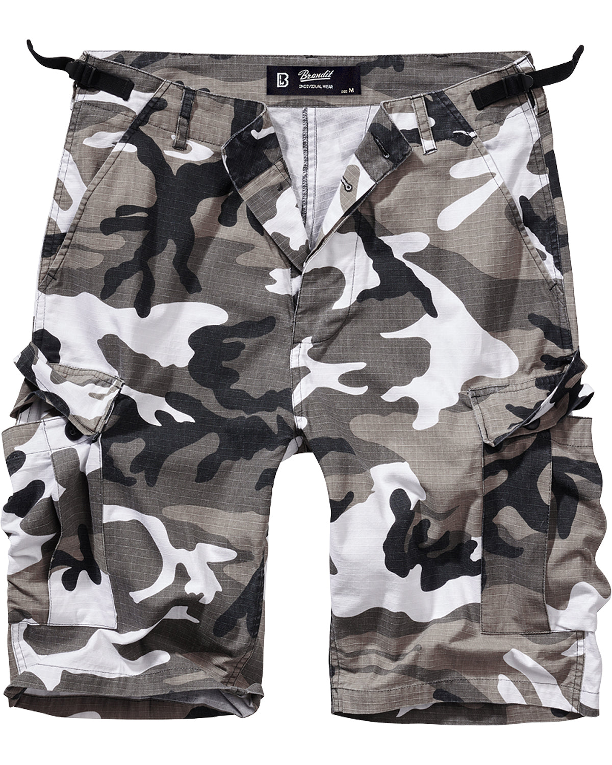 Brandit BDU Ripstop reisitaskushortsit - Valkoinen camo