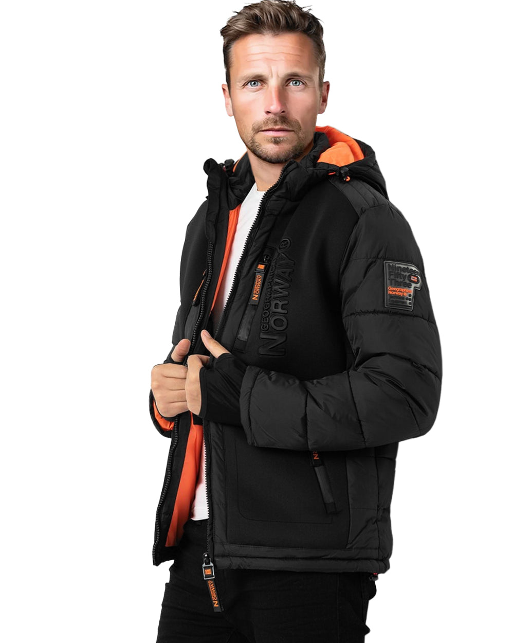 Geographical Norway Beachwood talvitakki - Musta/Oranssi