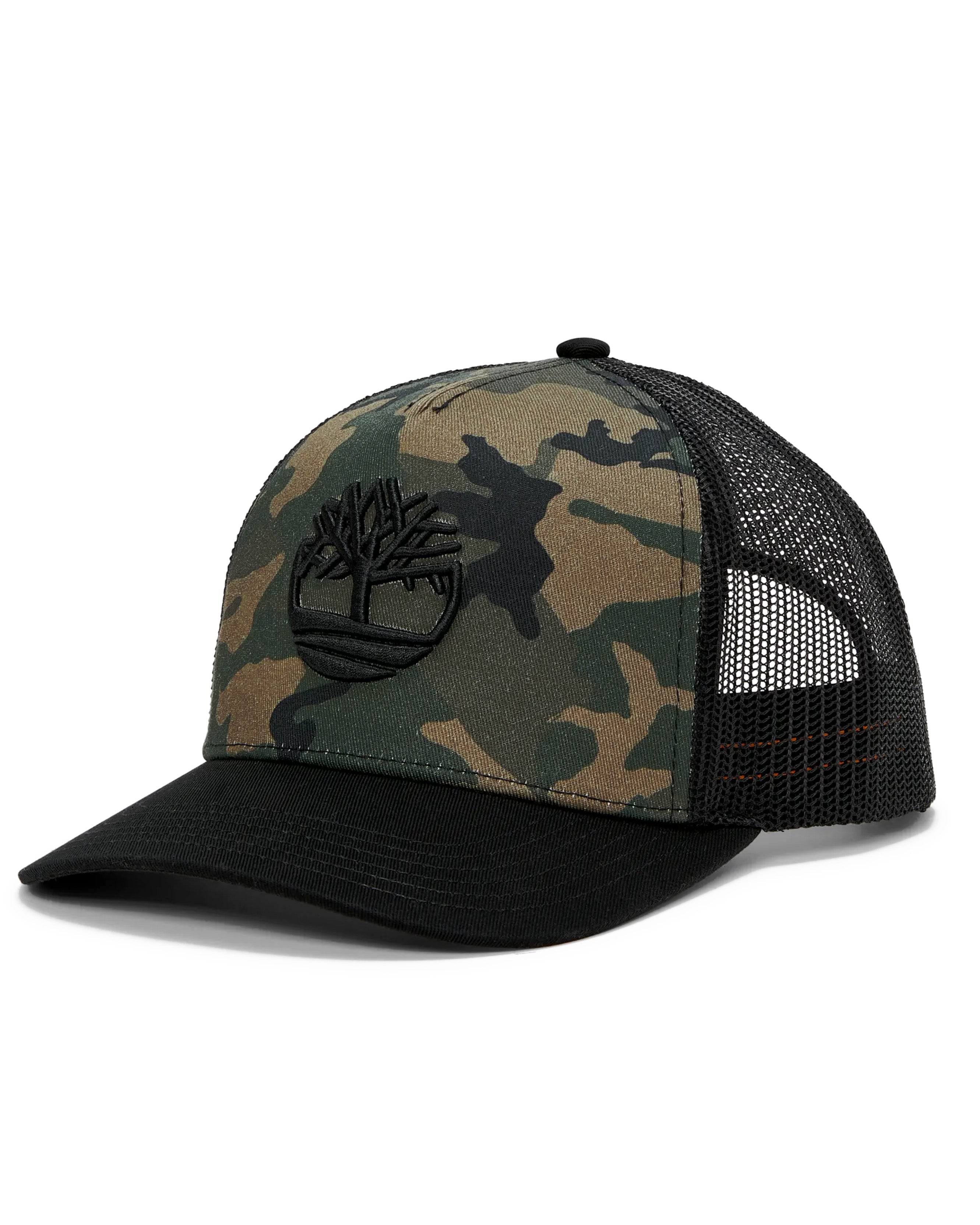 Timberland Camo Print Trucker snapback - Musta