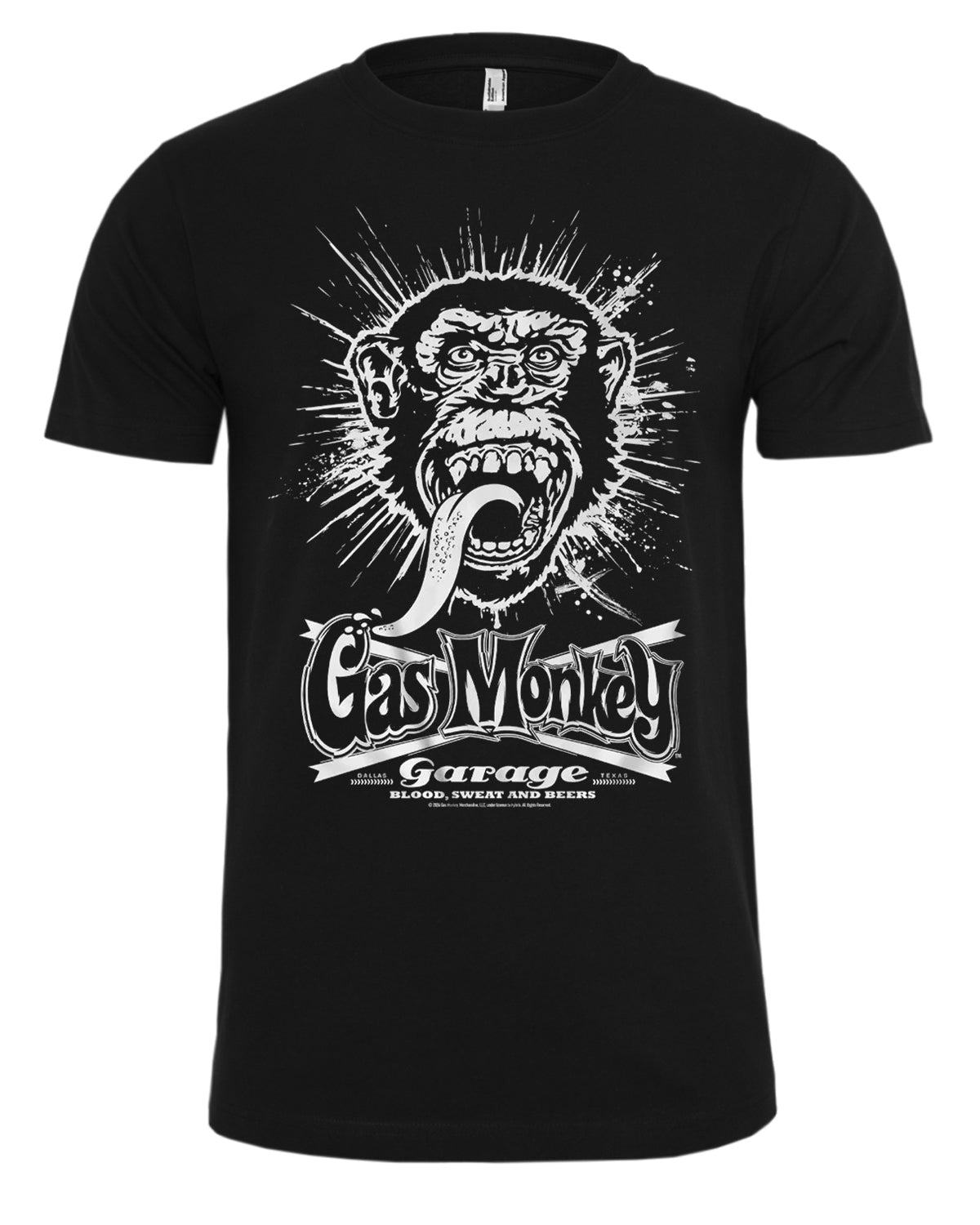 Print Shirt Gas Monkey Explosion t-paita - Musta