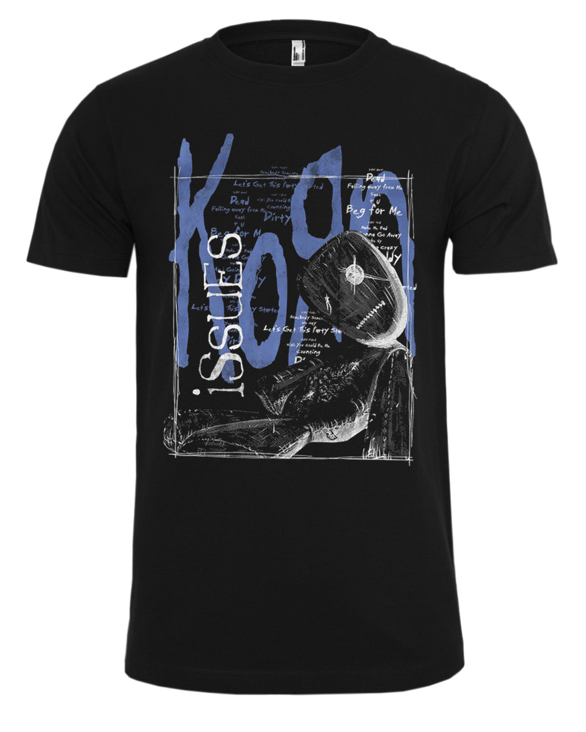 Print Shirt Korn Issues t-paita - Musta