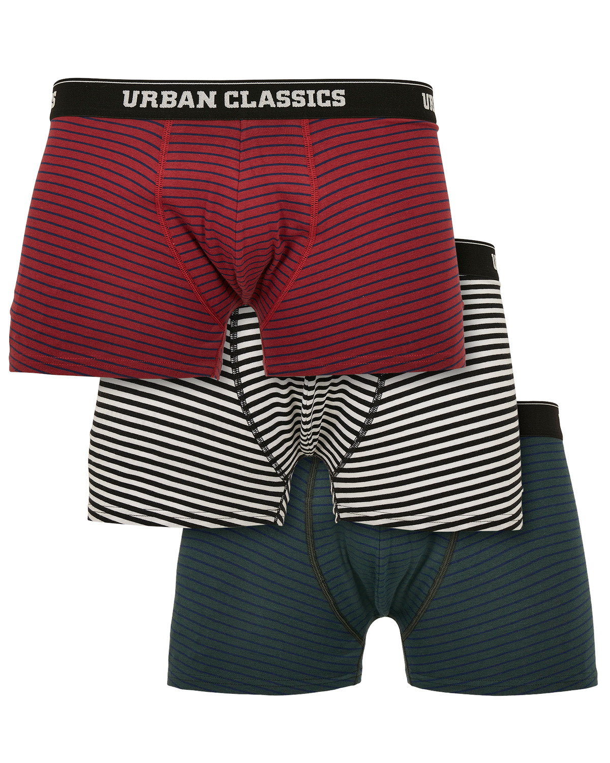 Urban Classics Urban bokserit 3-pack - Punainen/Valkoinen/Sininen