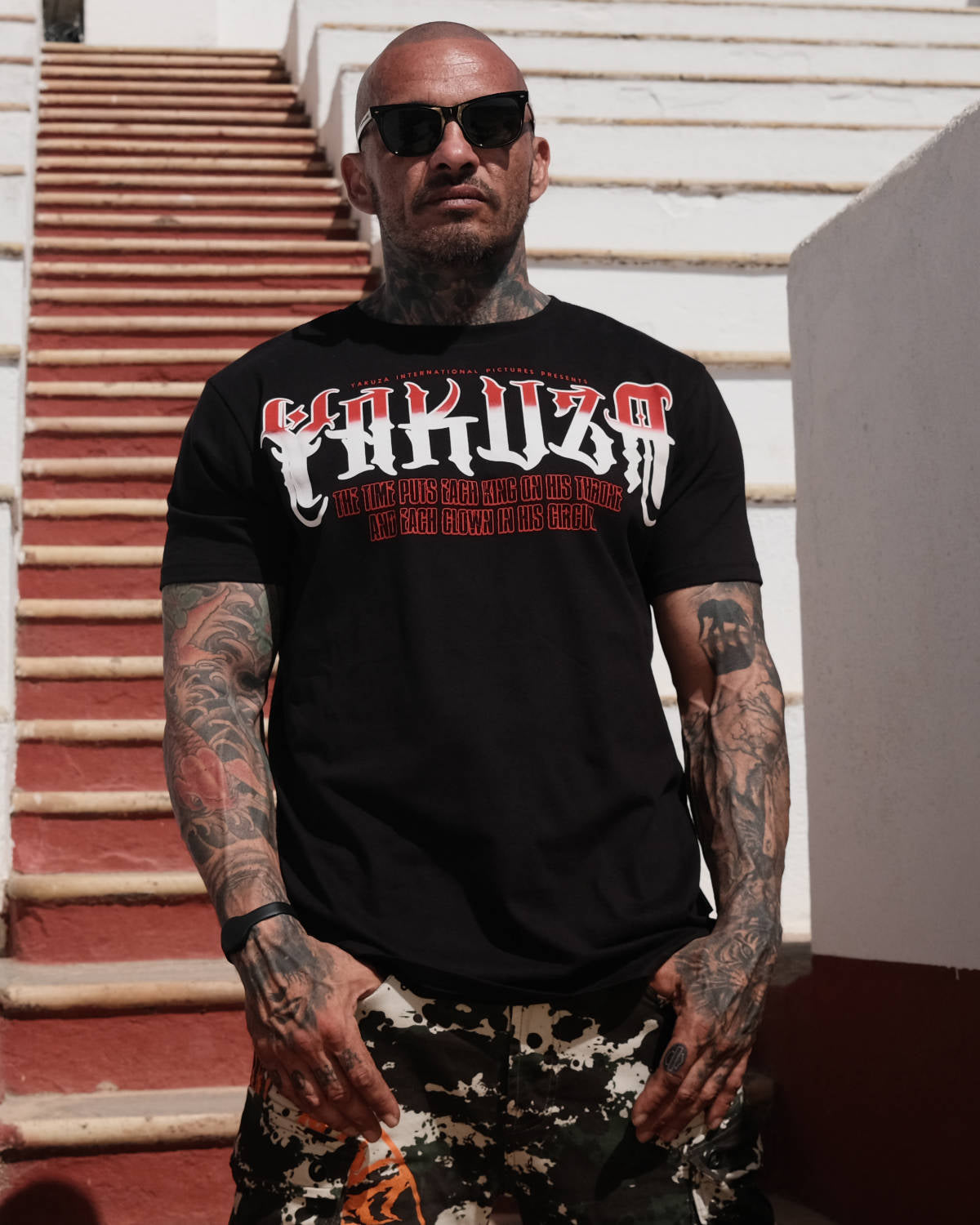 Yakuza Ink Throne t-paita - Musta 4XL