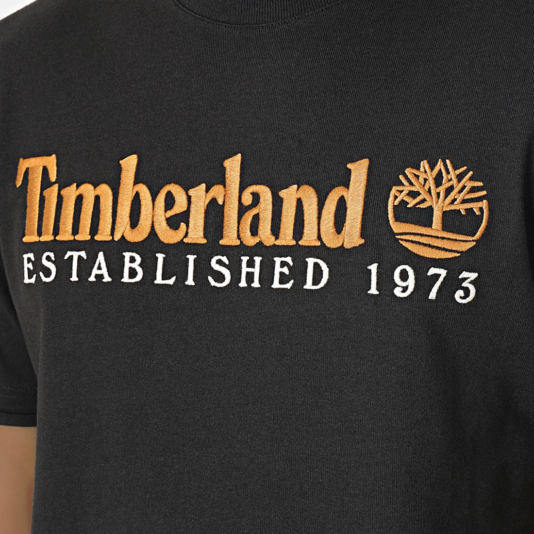 Timberland Embroidery Logo 1973 t-paita - Musta