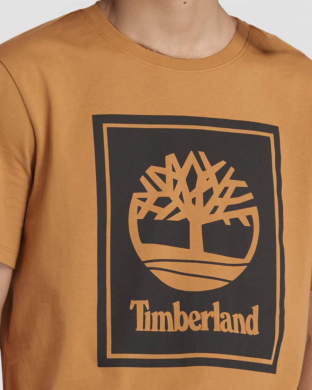 Timberland Stack Logo t-paita - Ruskea