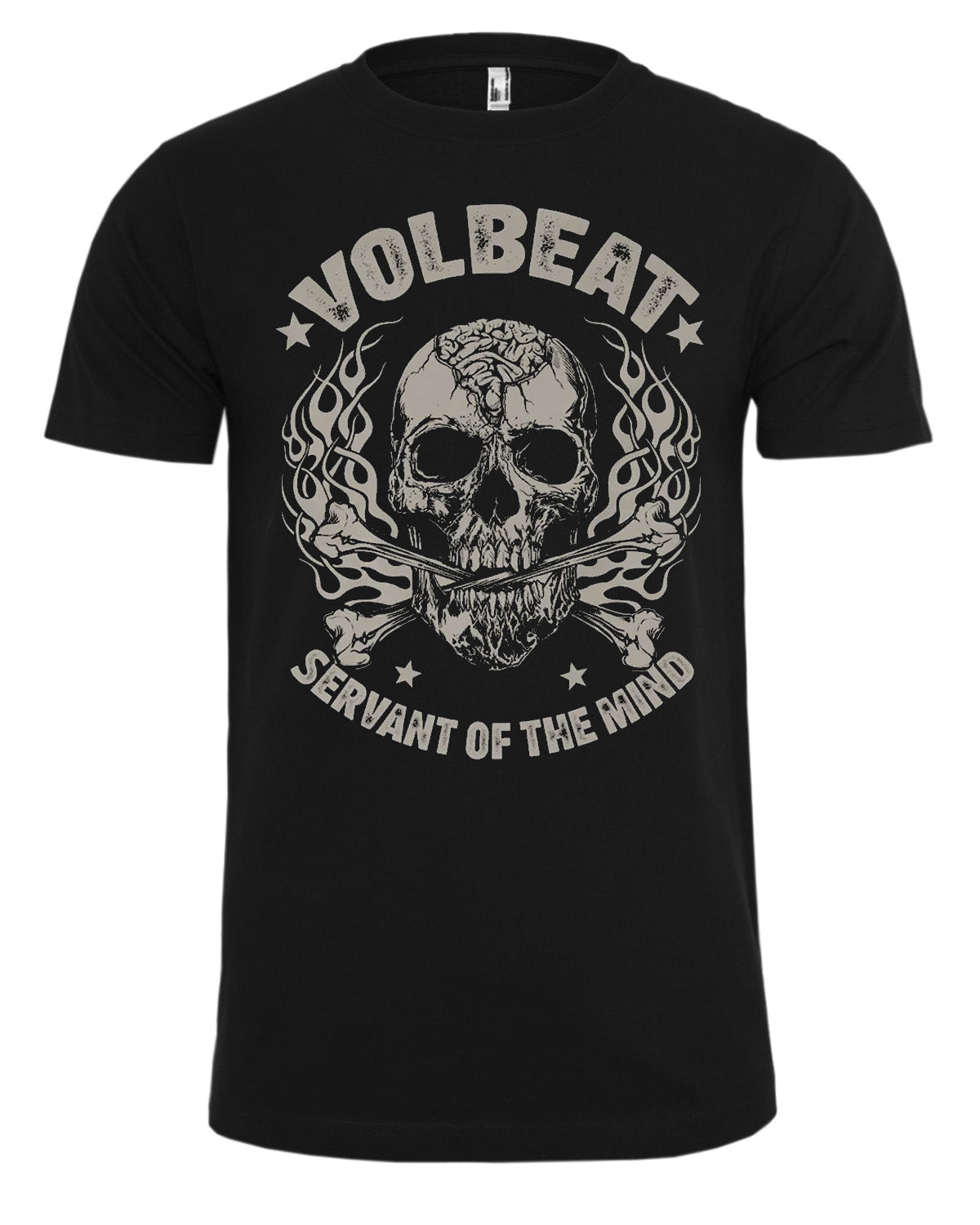 Print Shirt Volbeat Skull t-paita - Musta